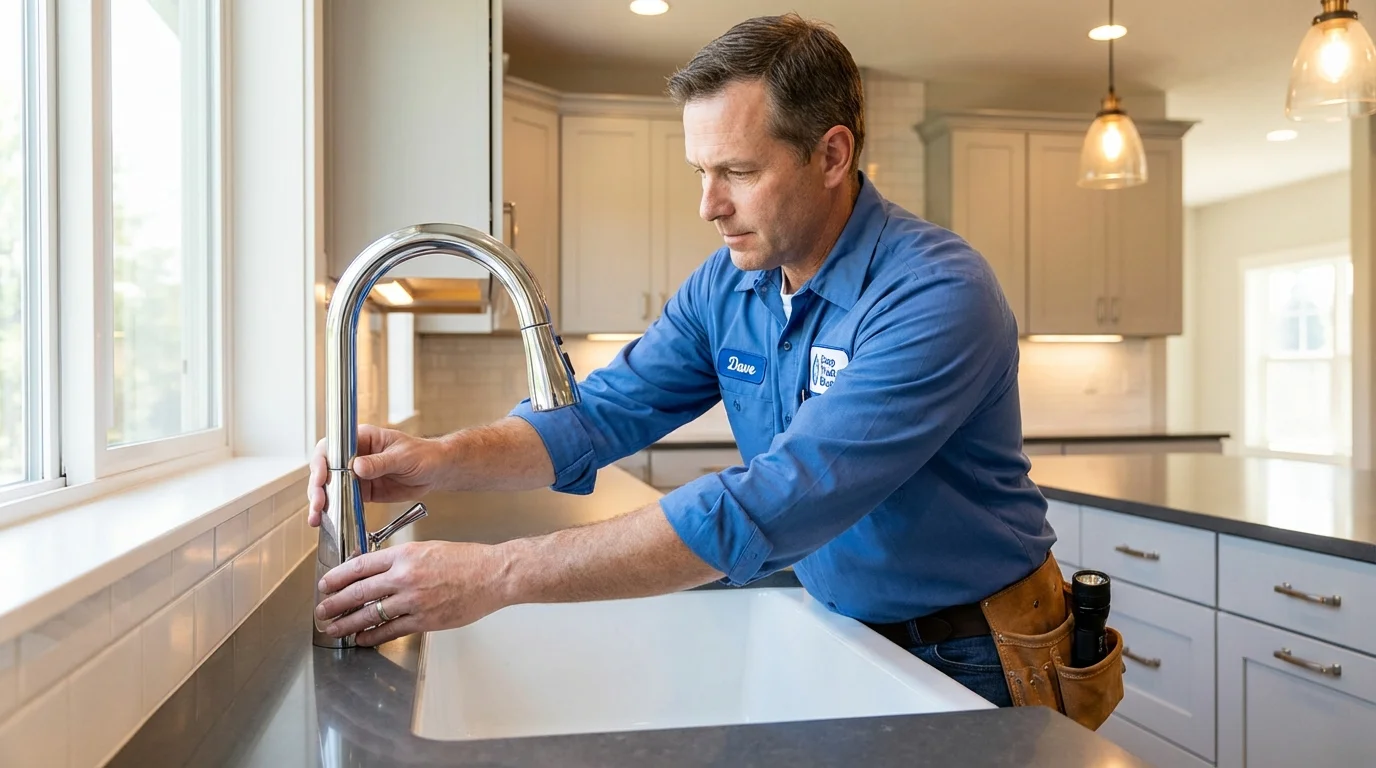 Kitchen faucet installation by Johns Plumbing LLC in Matawan